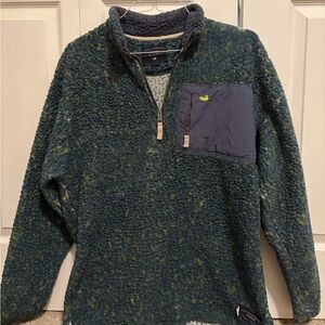 Southern Marsh Olive Zip-Up Pullover
